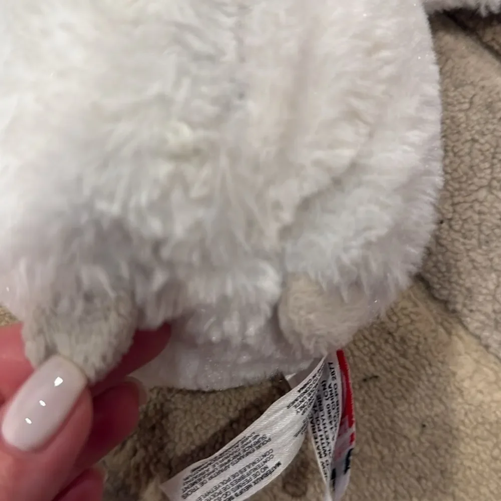 White Plush Penguin Toy for Small Pets